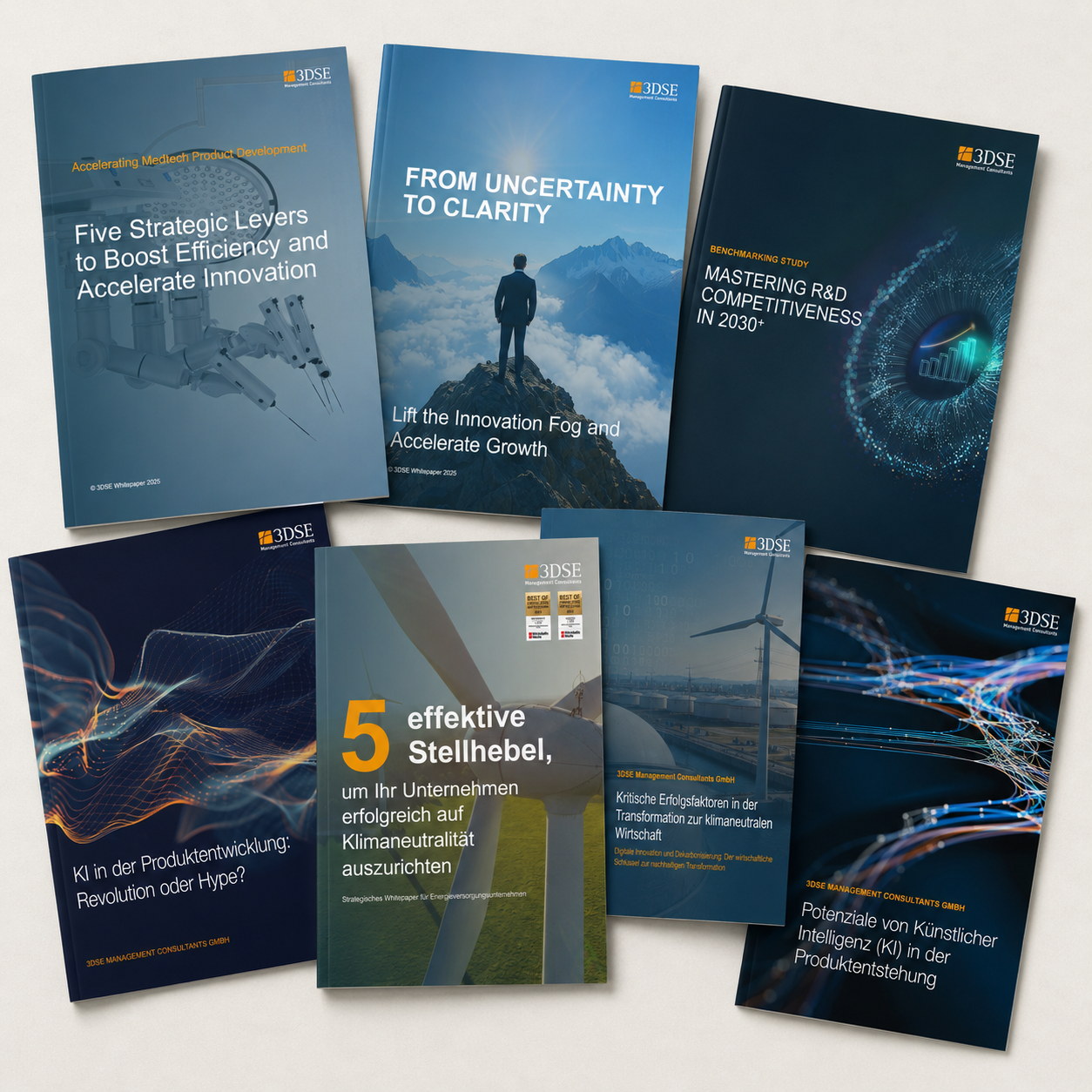 Studien und WP KI-generiert: 3DSE Studien und Whitepaper